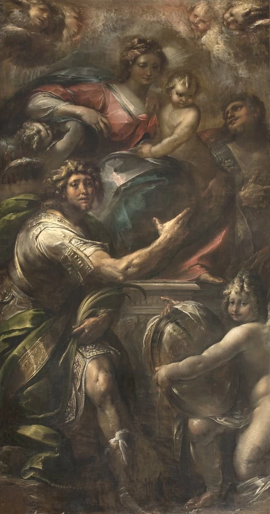  86-Madonna con Bambino e San Fermo e San Rustico - Caravaggio, Bergamo 